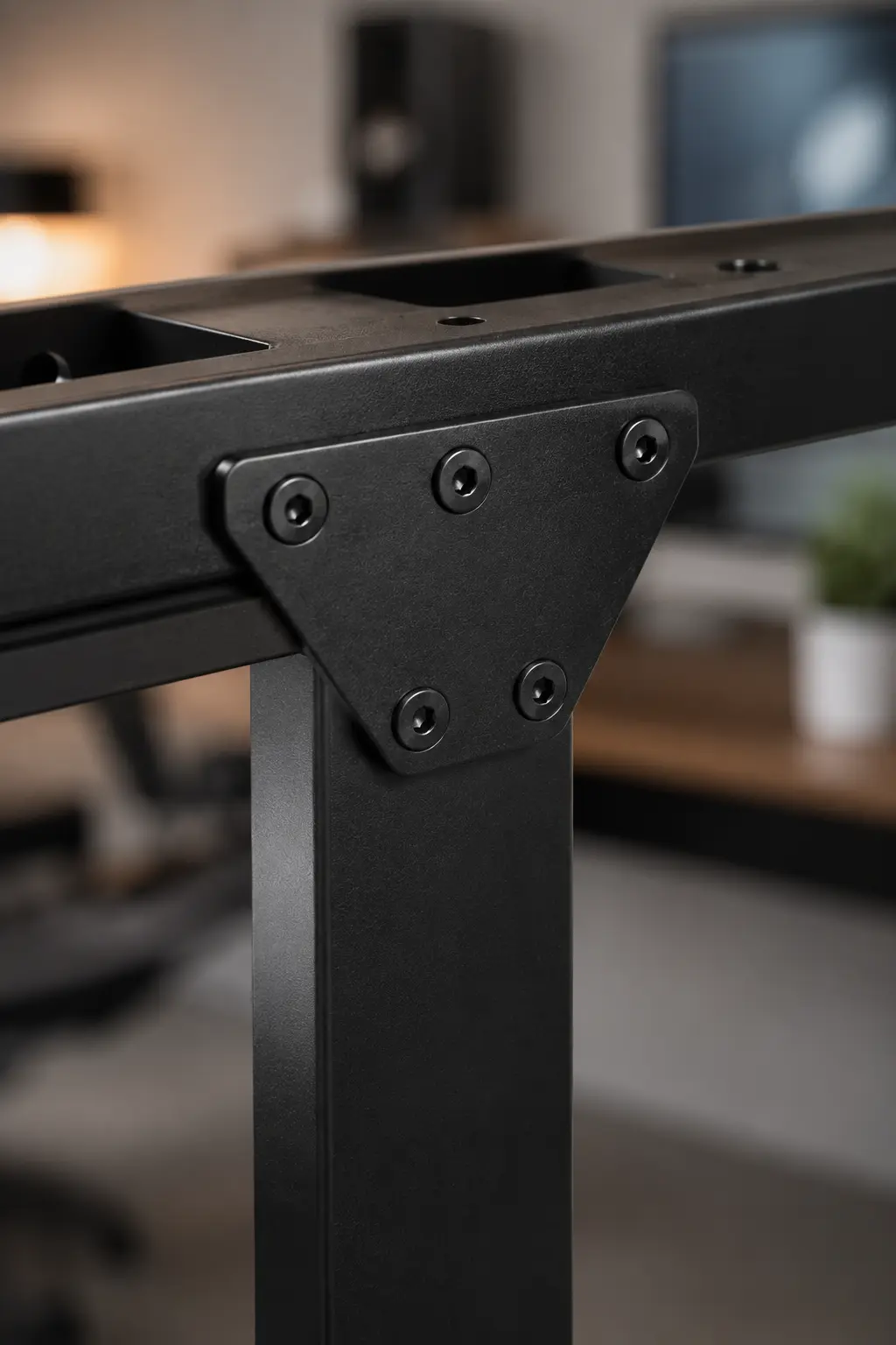 Uplift V2 structural corner stability brackets close up engineering detail