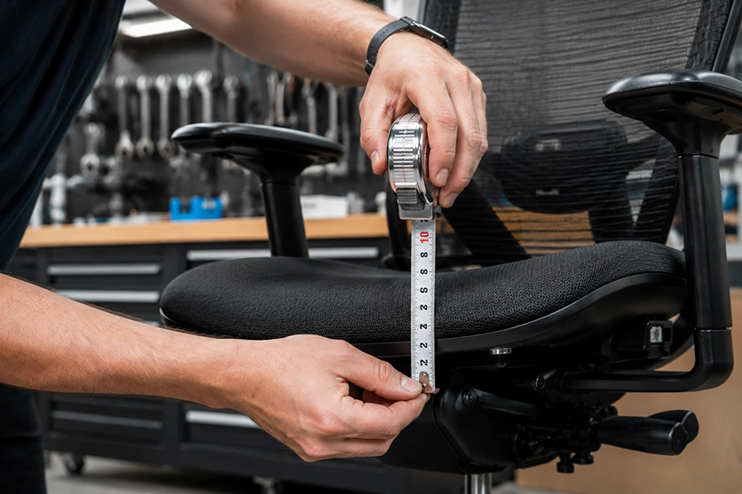Ergonomic chair quality testing process