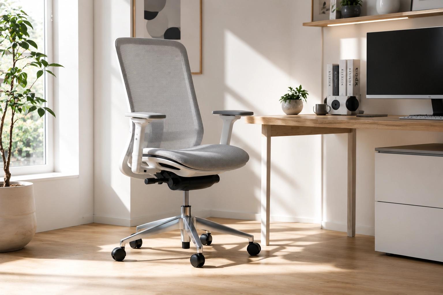 Branch Ergonomic Chair Pro full profile view in a modern minimalist office setup